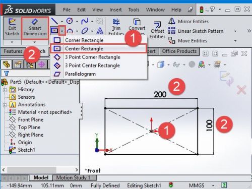 آموزش استفاده از Mirror Command در سالیدورک